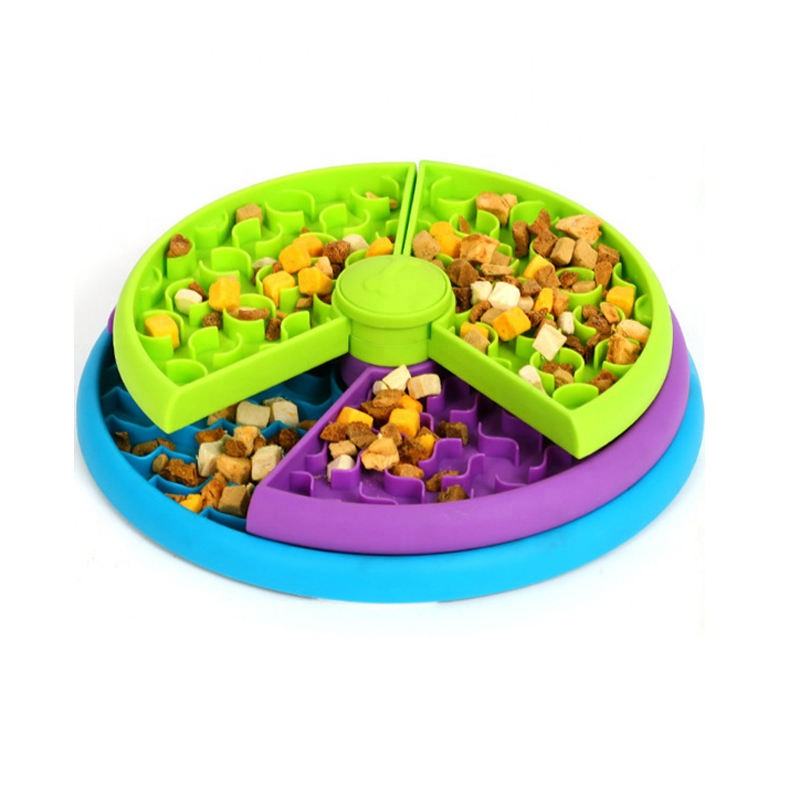 Interactive slow feeder puzzle mat for dogs and cats